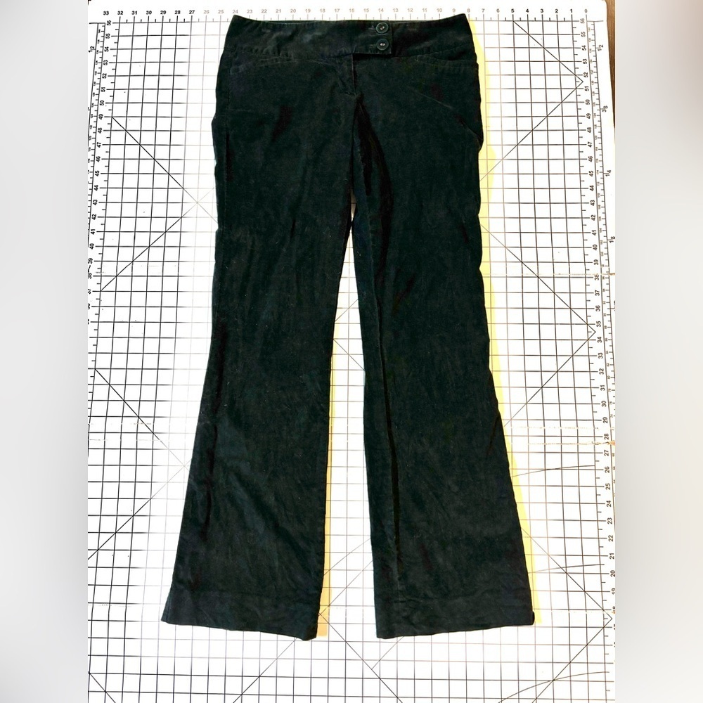 The Limited Women’s Size 6 Hunter Green‎ Velvet Drew Fit Pants